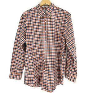 LL Bean Shirt Wrinkle Free Plaid